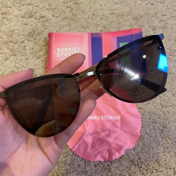 👓 SUNNIES STUDIOS Malibu Glasses in Mercury 👓 - Picture 3 of 4